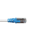 SIEMON T2E2-01M-B06L Patch Cord, TERA 2 Pares, RJ-45, Cat5e LSZH, 1mt Blanco Capucha Azul