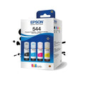 EPSON T544520-4P Botellas de Tintas Ecofit Color Negro, Cian, Magenta y Amarillo T544 4 Unidades,