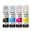 EPSON T544520-4P Botellas de Tintas Ecofit Color Negro, Cian, Magenta y Amarillo T544 4 Unidades,