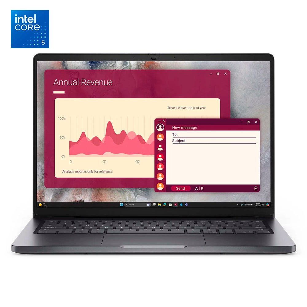 DELL PC14250 T5X8P Laptop 14" FHD IPS Intel Core 5-120U 16GB DDR5 512GB SSD Windows 11 Pro