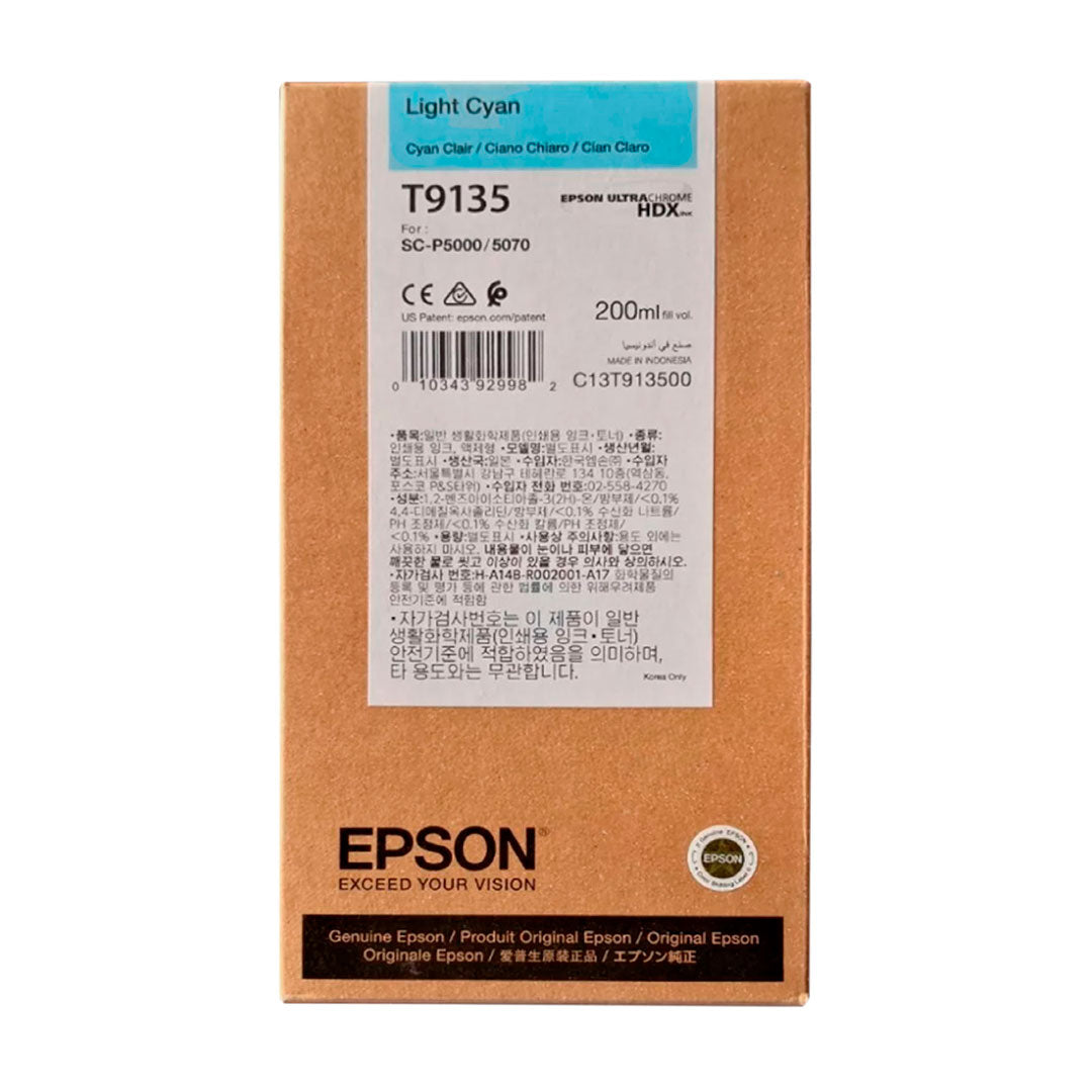 EPSON T913500  Tinta Cyan Claro para Impresora SureColor P5000 Standard