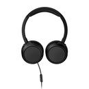 PHILIPS TAH4105BK 3000 Series Headphones with Microphone. 3.5mm Extra Foldable Base. Black