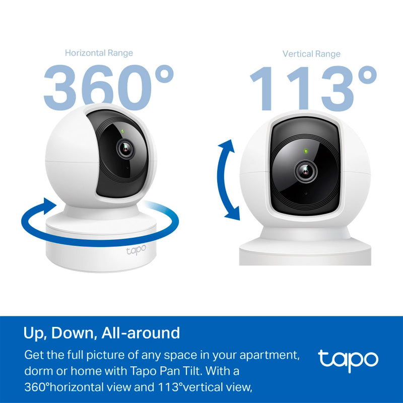 TP-LINK TAPO C202 Cámara de seguridad WIFI 2MP 360º PT