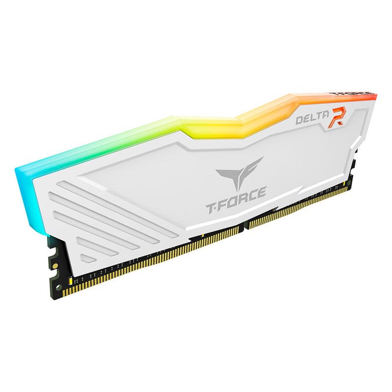 TEAMGROUP DELTA Memoria RAM RGB DDR4 16GB 2x8GB Blanco