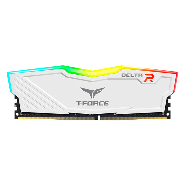 TEAMGROUP DELTA Memoria RAM RGB DDR4 8GB 3200MHz CL16 Blanco