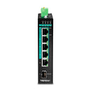 TRENDNET TI-PG541 Switch PoE Gigabit reforçado industrial de 5 portas