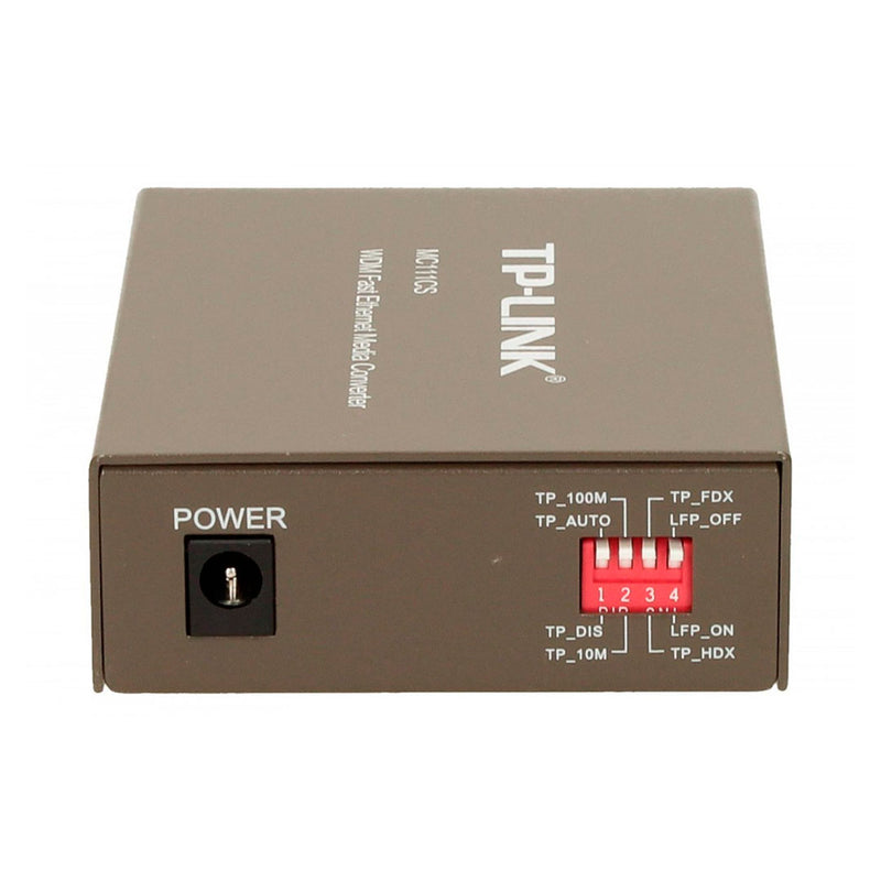 TP-LINK MC111CS Conversor de Medios Ethernet WDM RJ45 10-100m hasta 20km