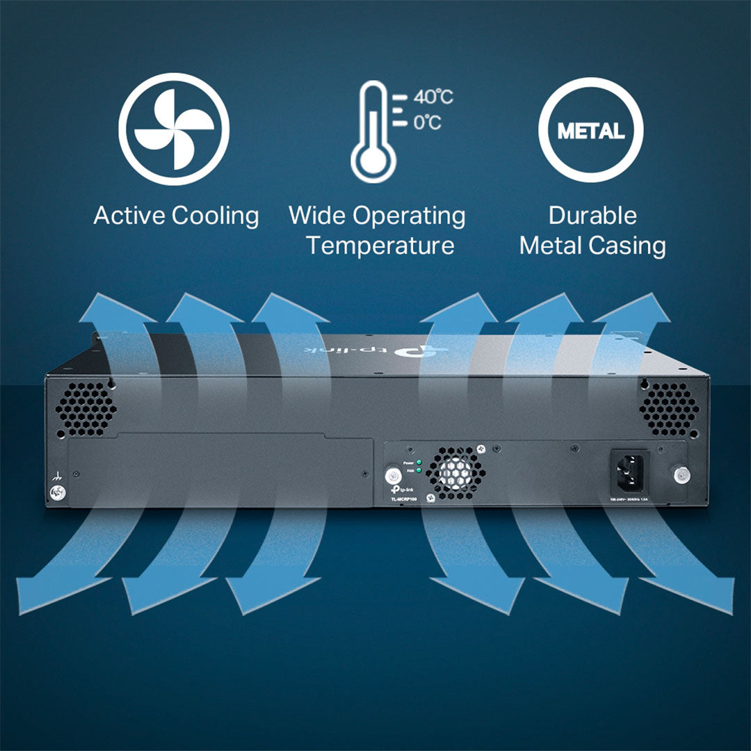 TP-LINK MC1400 Chasis Omada 14 Bahías Rackeable 9v 0.6A