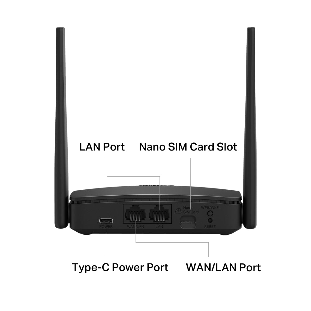 TP-LINK TL-MR100P Router Portatil WiFi N 4G LTE de 300 Mbps