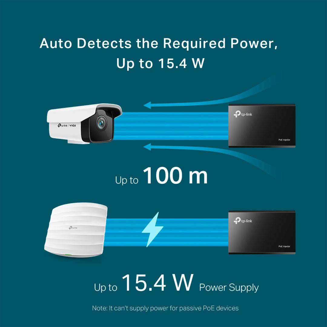 TP-LINK POE150S Inyector PoE Omada 2 Puertos Gigabit 15.4w
