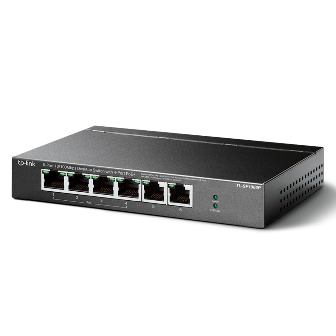 TP-LINK SF1006P Switch 6 Puertos 10/100Mbps con 4P PoE+
