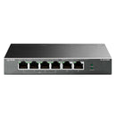 TP-LINK TL-SF1006P 6-Port 10/100Mbps Switch with 4 PoE+ Ports, 67W up to 250m in Extended Mode