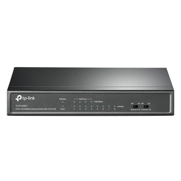 TP-LINK TL-SF1008LP Switch de escritorio de 8 puertos a 10/100Mbps con PoE en 4 puertos