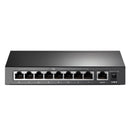 TP-LINK TL-SF1009P 9-port 10/100Mbps switch with 8 POE+ 65W ports up to 250m in extended mode