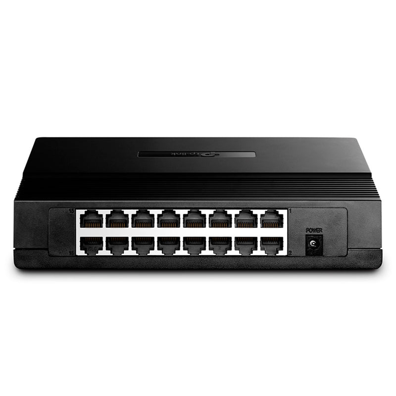 TP-LINK TL-SF1016D Switch de 16 puertos 10/100Mbps, plástico, de escritorio auto MDI/MDIX