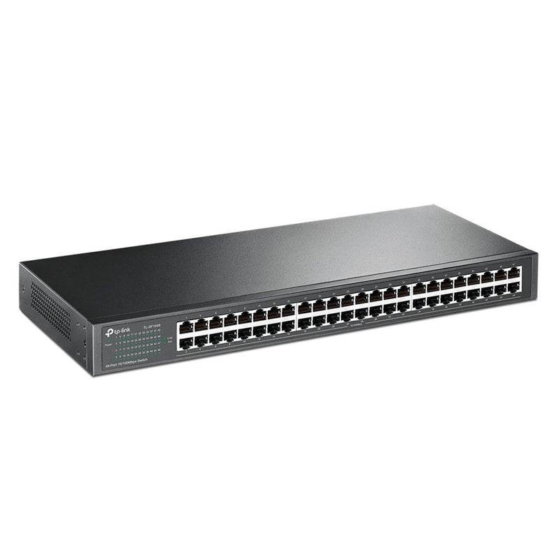 TP-LINK TL-SF1048 Switch de 48 puertos 10/100 metal montaje en rack 19" auto MAC y MDI/MDIX