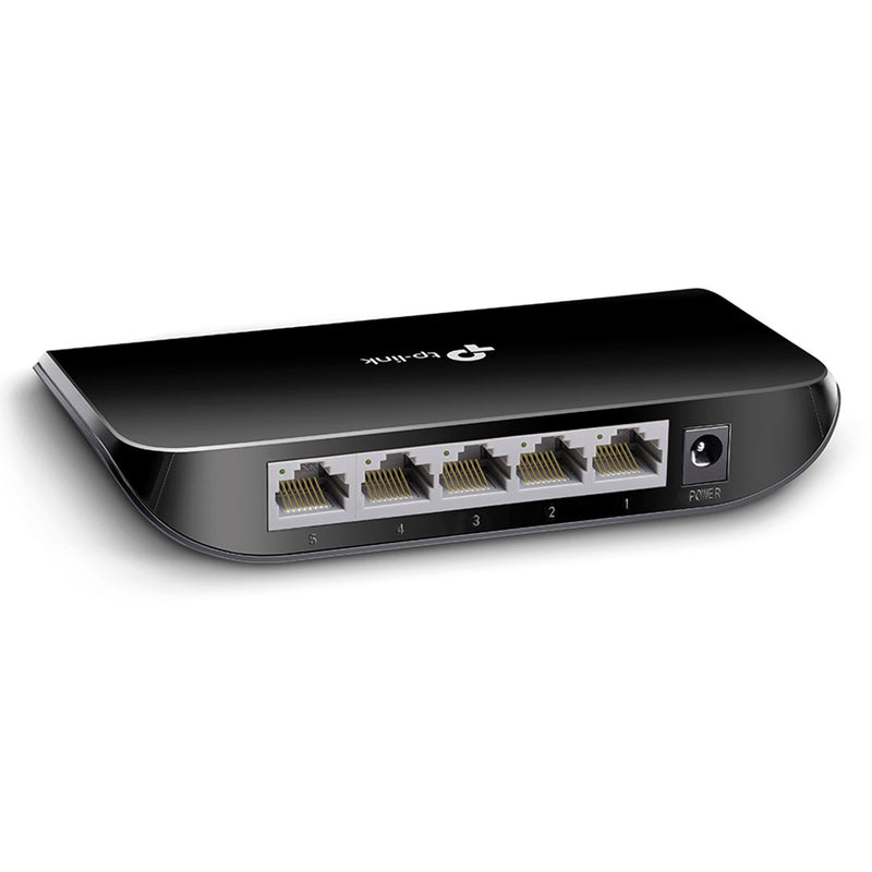 TP-LINK TL-SG1005D Switch gigabit de 5 puertos, plástico de escritorio o montaje en pared auto MDI/MDIX