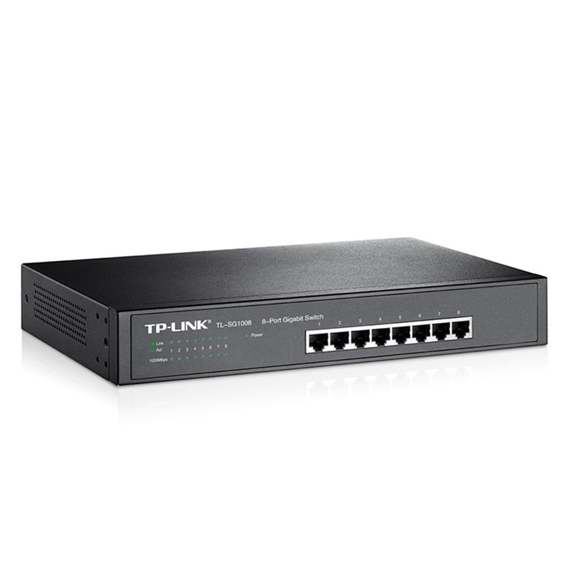 TP-LINK TL-SG1008 Switch gigabit de 8 puertos, auto MAC y MDI/MDIX