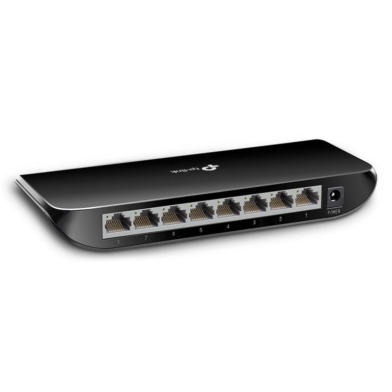 TP-LINK TL-SG1008D Switch gigabit de 8 puertos, plástico de escritorio o montaje en pared auto MDI/MDIX