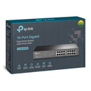 TP-LINK TL-SG1016PE 16-port gigabit switch with 8 POE+ ports, 110W auto MDI/MDIX rack mount