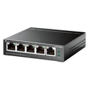 TP-LINK TL-SG105MPE Switch Gigabit Inteligente Simples de 5 Portas com PoE+ de 4 Portas