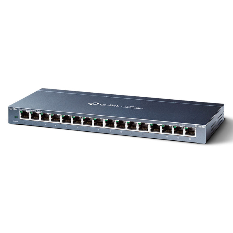 TP-LINK TL-SG116 Switch gigabit de 16 puertos 10/100/1000Mbps auto MDI/MDIX