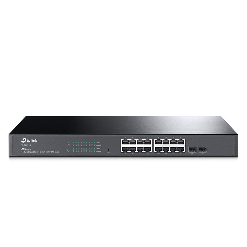 TP-LINK SG2218 Switch inteligente gigabit de 16 puertos 10/100/1000Mbps 2 ranuras SFP