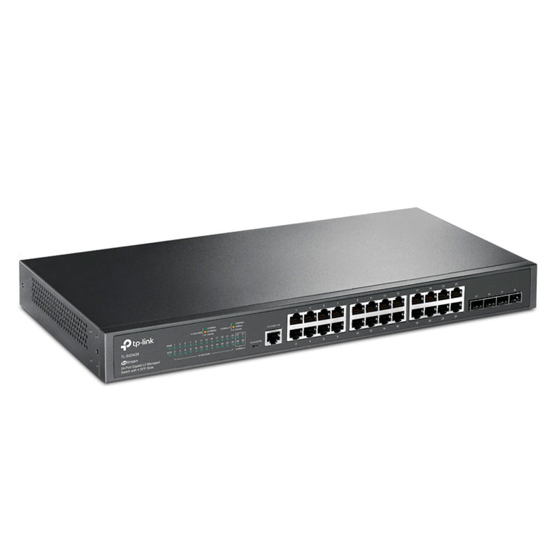 TP-LINK TL-SG3428 Switch administrable L2 gigabit de 24 puertos, 4 puertos SFP OMADA