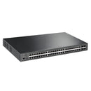TP-LINK TL-SG3452XP 48-Port Gigabit JetStream Managed Switch and 4-Port 10GE SFP+ L2+ with 48 PoE+ Ports, 500W L2 and L2+