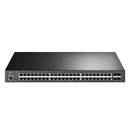 TP-LINK TL-SG3452XP 48-Port Gigabit JetStream Managed Switch and 4-Port 10GE SFP+ L2+ with 48 PoE+ Ports, 500W L2 and L2+