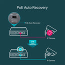 TP-LINK SG605P Switch 5 Puertos Gigabit 4P PoE+