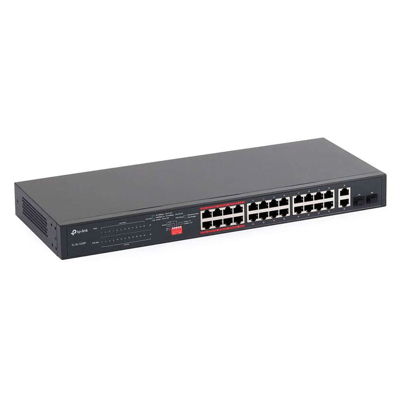 TP-LINK SL1226P Switch 24 Puertos 10/100Mbps 2P Gigabit PoE+