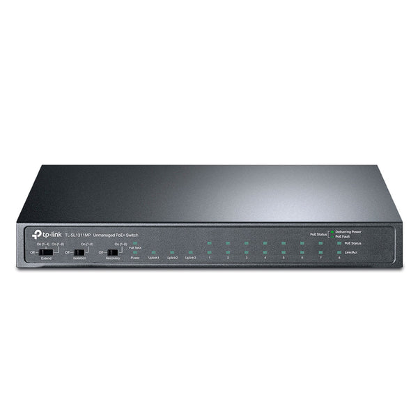 TP-LINK TL-SL1311MP Switch de escritorio Gigabit de 8 puertos a 10/100Mbps + 3 puertos con PoE + de 8 puertos