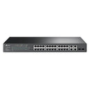 TP-LINK TL-SL2428P JetStream 24-Port 10/100Mbps PoE+ + 4-Port Gigabit Smart Switch 