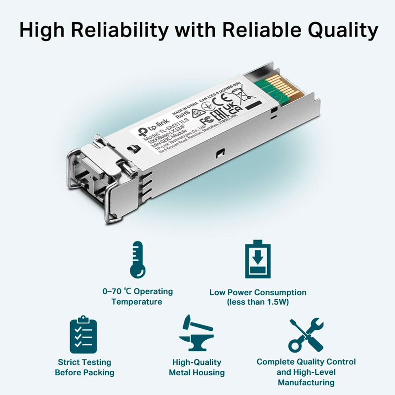 TP-LINK TL-SM311LS Módulo transceptor SFP MiniGBIC LC monomodo 20km