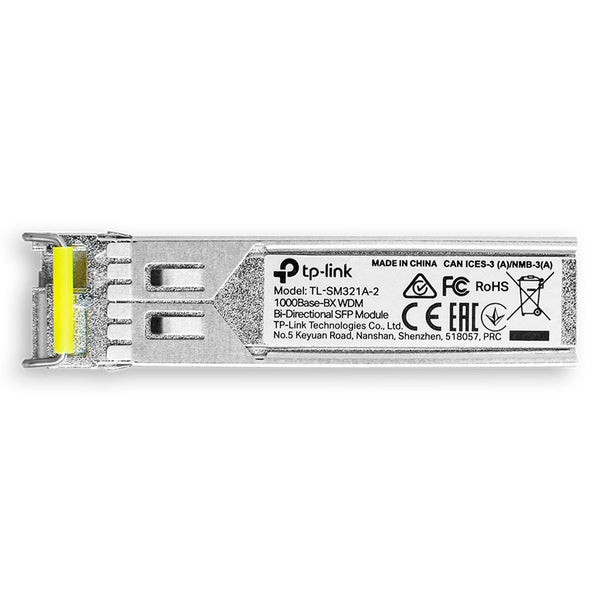 TP-LINK TL-SM321A-2 Módulo transceptor SFP LC SIMPLEX bidireccional WDM 1000Base-BX monomodo 2km