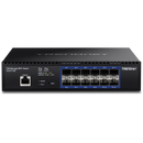 TRENDNET TL2-F7120 - SFP de camada 2 gerenciado Gigabit de 12 portas
