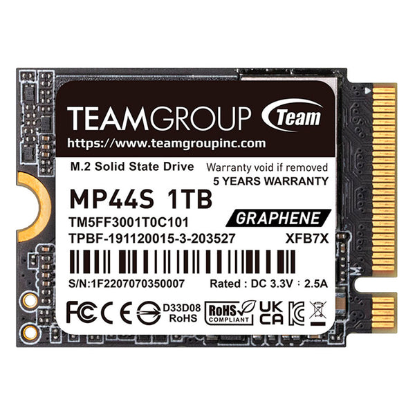TEAMGROUP MP44S Unidad SSD Interno 1TB NVMe M.2 2230