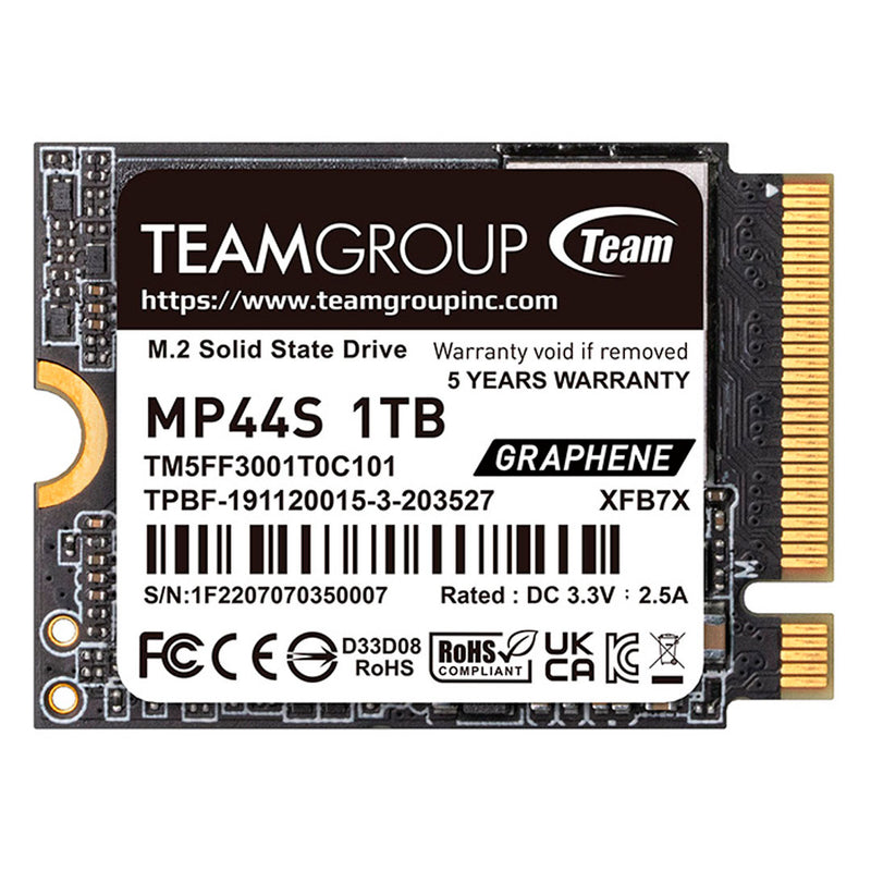 TEAMGROUP MP44S Unidad SSD Interno 1TB NVMe M.2 2230