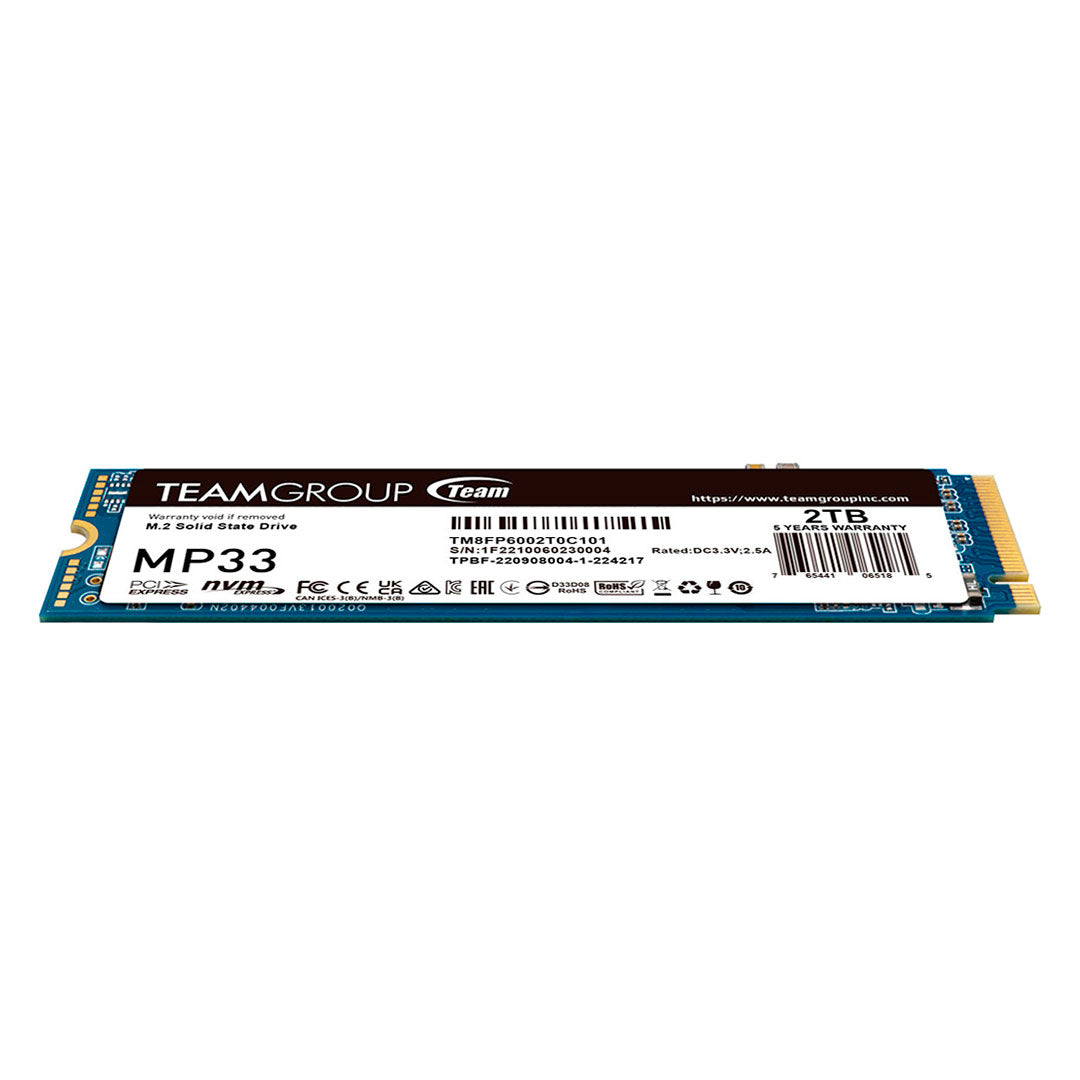 TEAMGROUP MP33 SSD Disco Sólido 2TB NVMe M.2