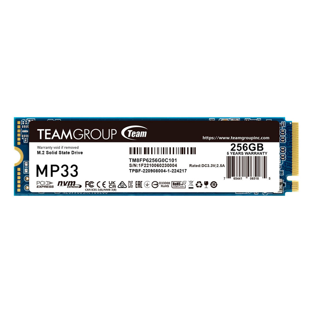 TEAMGROUP TG MP33 SSD Disco Sólido 256GB NVMe M.2