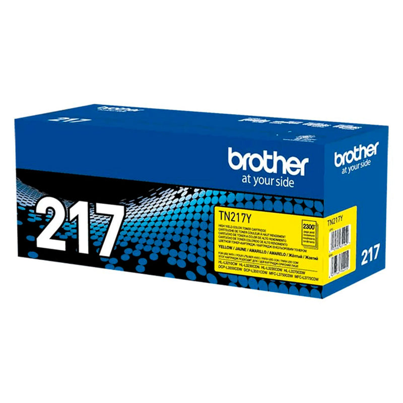 BROTHER TN217Y Tóner Brother Amarillo para L3270/L3551/L3750. Rendimiento 2300 páginas