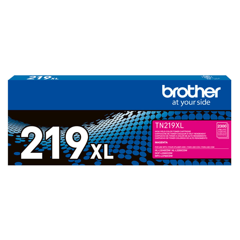 BROTHER TN219XLM Tóner Brother Magenta para L3560, L3760, L3280. Rendimiento 2300 páginas