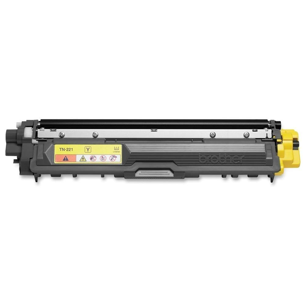 BROTHER TN221Y Toner Color Amarillo con Rendimiento de 1400 Paginas