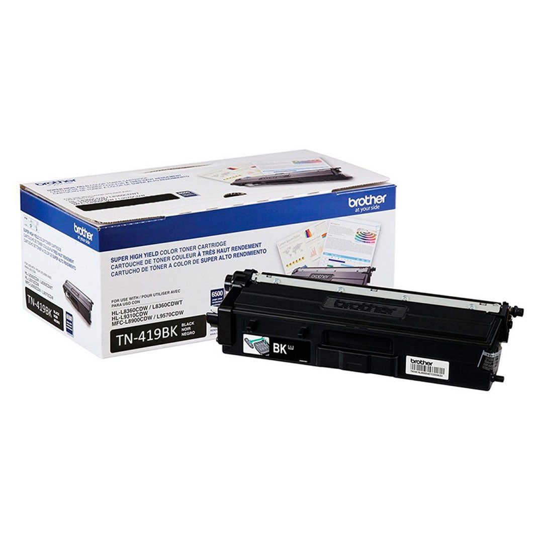 BROTHER TN419BK Tóner Brother Negro para L8360CDW y otras. Rendimiento 9,000 páginas