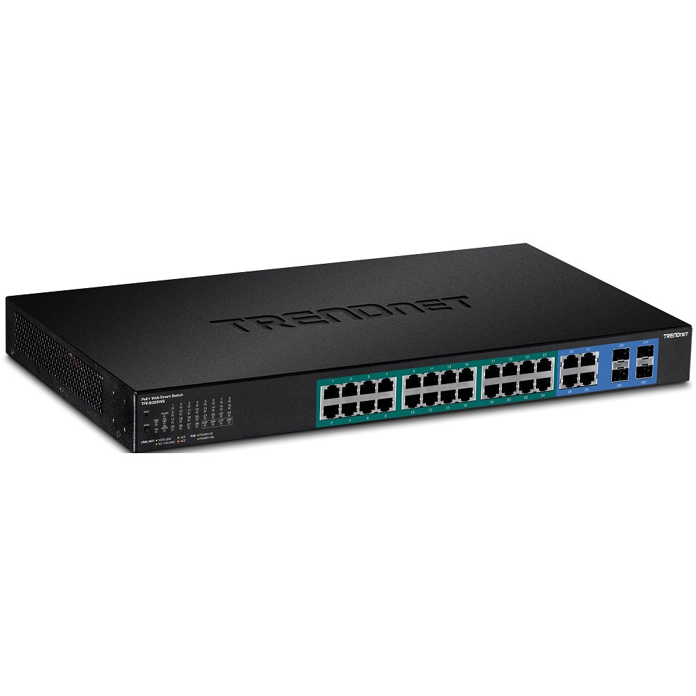 Switch ethernet gestionable de 24 puertos para redes y cableado estructurado
