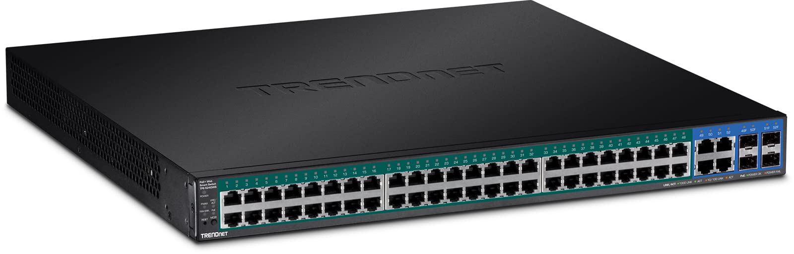 TRENDNET TPE-5240WS Switch Administrable Gigabit Web Smart PoE 370W