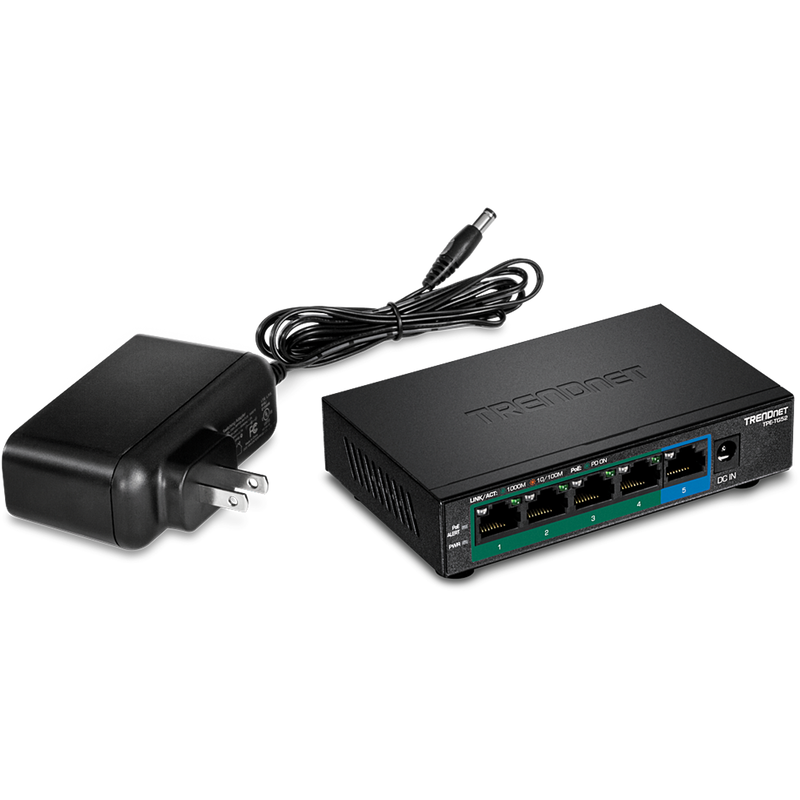 TRENDNET TPE-TG52 - Switch Gigabit PoE de 5 portas e 31 W