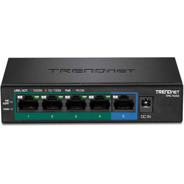TRENDNET TPE-TG52 - 5-Port 31W Gigabit PoE Switch