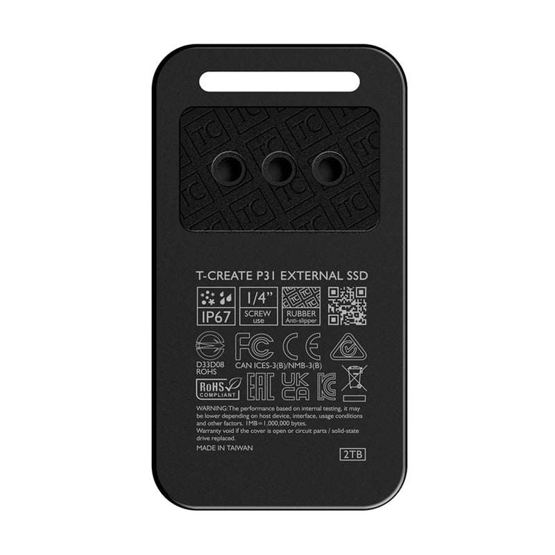 TEAMGROUP P31 Unidad SSD Externo 2TB USB-C Negro